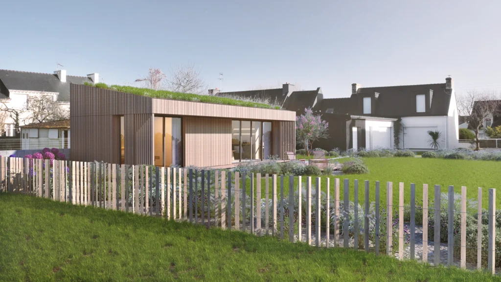 Maison neuve à Plouhinec, en Bretagne Sud – projet de construction moderne